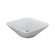 Barclay 5-504WH - Variant 14'' x 14'' Square Counter Top Basin in White