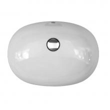 Barclay 5-601WH - Variant 21-7/8'' x 16-1/3'' Oval Undercounter Basin in White