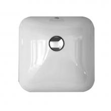 Barclay 5-603WH - Variant 14'' Square Undercounter Basin in White