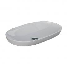 Barclay 5-606WH - Variant 19-3/4'' x 14'' Oval Drop-In Basin in White