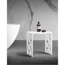 Barclay 6216-MT - BARstone Shower Stool, White Matt