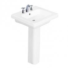 Barclay B/3-1064WH - Resort 500 Basin only, White-4'' Center Set