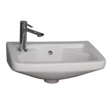 Barclay 4L-101WH - Mirna Wall-Hung Basin Hole on left, White