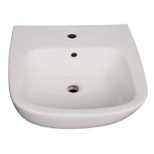 Barclay B/3-141WH - Elena 500 Ped Lav Basin 1 Hole, White