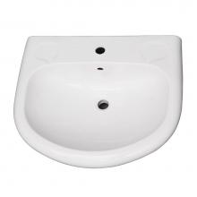 Barclay B/3-181WH - Orient 660 Ped Lav Basin 1 Hole, White