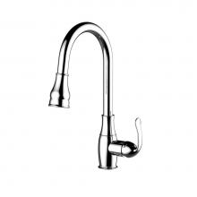 Barclay KFS410-L4-CP - Caryl Kitchen Faucet,Pull-Out Spray, Metal Lever Handles, CP