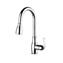 Barclay KFS411-L4-CP - Cullen Kitchen Faucet,Pull-Out Spray, Metal Lever Handles, CP