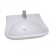 Barclay 4-901WH - Bella Wall-Hung Sink, 1 hole  White