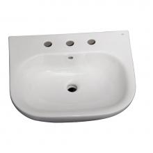 Barclay B/3-2028WH - Tonique 450 Basin only, White-8'' Widespread