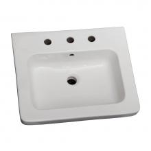 Barclay 4-1078WH - Resort 550 Wall-Hung Basin, White-8'' Widespread