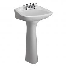 Barclay B/3-204WH - Chelsea Basin, 4''cc, White