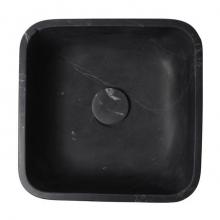 Barclay 7-747MHBL - Maxton Rect Sink, 18'' Honed Black Forest Marble