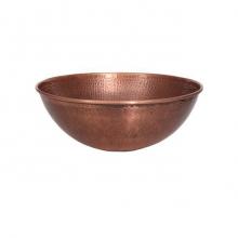 Barclay 7-757AC - Goulane 14-1/2'' Round Basin  Hammered, Antique Copper