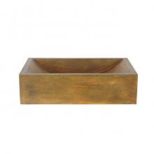 Barclay 5-321CVB - Eldon Rect Cement Above Counter Basin,Vintage Brown