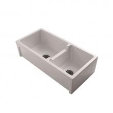 Barclay FSDB1554-BQ - Millwood 36'' DBL BowlFire Clay, Farmer sink, BQ