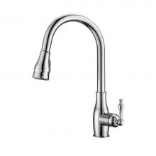 Barclay KFS410-L1-CP - Caryl Kitchen Faucet,Pull-Out Spray, Metal Lever Handles, CP