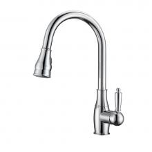 Barclay KFS410-L2-CP - Caryl Kitchen Faucet,Pull-Out Spray, Metal Lever Handles, CP