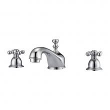 Barclay LFW100-MC-CP - Marsala 8''cc Lav Faucet, withHoses,Metal Cross Handles, CP