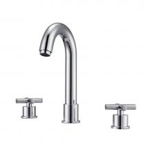 Barclay LFW108-MC-CP - Conley 8''cc Lav Faucet, with Hoses, Metal Cross Handles, CP