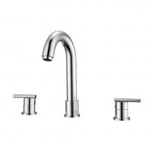 Barclay LFW108-ML-CP - Conley 8''cc Lav Faucet, with hoses, Metal Lever Handles, CP