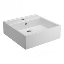 Barclay 4-488WH - Nova Above Counter Basin, , 8''cc, Fire Clay, White