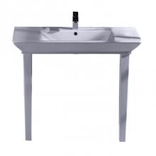 Barclay B/963WH - Opulence Basin 39-1/2'', WhiteRect. Bowl, 1 Hole