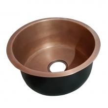 Barclay PSCSB3026-SAC - Verona 18'' Drum Copper Sink,SAC