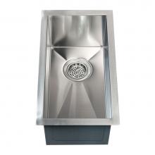 Barclay PSSSB2048-SS - Ophelia 11'' SS Narrow Undermount Prep Sink