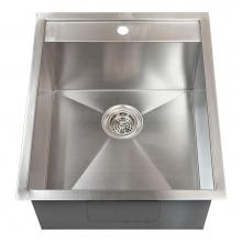 Barclay PSSSB2084-SS - Thelma 19'' SS Drop-In Prep Sink