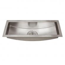 Barclay PSSSB2100-SS - Vedette 22'' SS Curved Bottom Trough Sink