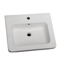 Barclay B/3-1061WH - Resort 500 Basin only, White-1 hole