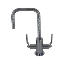 Mountain Plumbing MT1831-NLIH/CPB - Hot & Cold Water Faucet with Contemporary Round Body & Industrial Lever Handles (90°