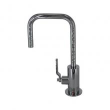 Mountain Plumbing MT1830-NLIH/ULB - Hot Water Faucet with Contemporary Round Body & Industrial Lever Handle (90° Spout)