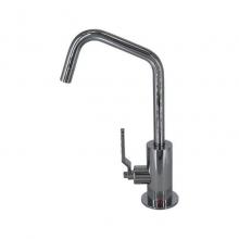 Mountain Plumbing MT1820-NLIH/PVDPN - Hot Water Faucet with Contemporary Round Body & Industrial Lever Handle (120° Spout)