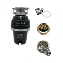 Mountain Plumbing MTSINK2/BRS - Disposer/Flange Kit for Double Bowl