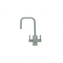 Mountain Plumbing MT1831-NL/ULB - Hot & Cold Water Faucet with Contemporary Round Body & Handles (90° Spout)