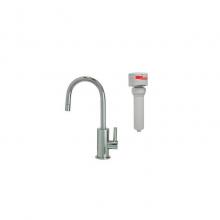 Mountain Plumbing MT1843FIl-NL/ULB - Point-of-Use Drinking Faucet with Contemporary Round Base & Handle & Mountain Pure® W