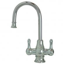 Mountain Plumbing MT1851-NL/ULB - Hot & Cold Water Faucet with Traditional Curved Body & Curved Handles