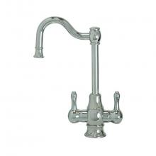 Mountain Plumbing MT1871-NL/ULB - Hot & Cold Water Faucet with Traditional Double Curved Body & Curved Handles