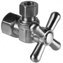 Mountain Plumbing MT616-NL/CPB - Brass Cross Handle with 1/4 Turn Ball Valve - Lead Free - Angle (1/2'' Female IPS)