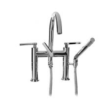 Sigma 1.0097510.G4 - 120 Capella Contemporary Deckmount Tub Filler W/ Handshower Complete