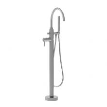 Sigma 1.3400530T.G4 - 3400 - Contemporary Floormount Single-Hole Tub Filler W/Handshower - Trim Only