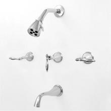 Sigma 1.202033T.26 - 3 Valve Tub & Shower Set TRIM (Includes HAF and Wall Tub Spout) TORONTO CHROME .26