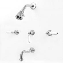 Sigma 1.355733T.26 - 3 Valve Tub & Shower Set TRIM (Includes HAF and Wall Tub Spout) ORLEANS CHROME .26