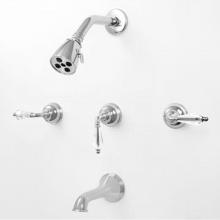 Sigma 1.406333.40 - 400 Portofino 3 Valve Tub & Shower Set