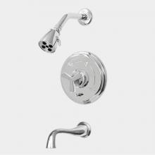 Sigma 1.629468T.26 - Pressure Balanced Tub & Shower Set Trim (Includes Haf And Wall Tub Spout) Moderne X Chrome .26