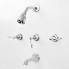 Sigma 1.807933T.26 - 3 Valve Tub & Shower Set TRIM (Includes HAF and Wall Tub Spout) SIENA CHROME .26