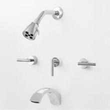 Sigma 1.904433.26 - 900 Palermo 3 Valve Tub & Shower Set