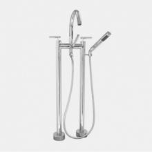 Sigma 1.0049520.G4 - Contemporary Floormount Tub Filler W/Handshower W/Polaris Ii - Complete