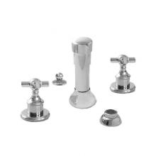 Sigma 7.0015790.26 - Bidet Set Complete with 157 Cross Handle in Polished Chrome